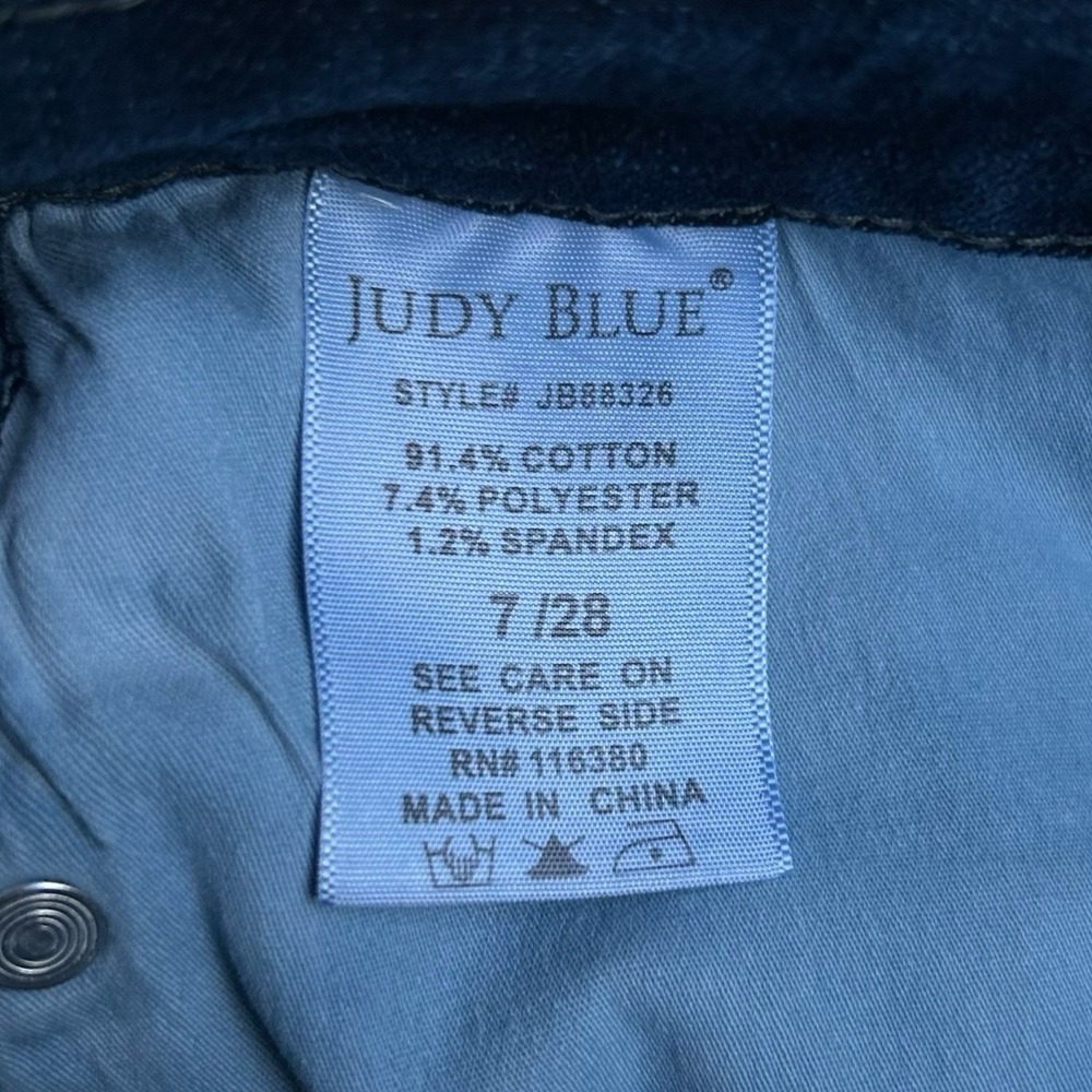Judy Blue Skinny Fit Jeans Women's 7/28 Dark Wash High‎ Rise Stretch Denim Pants - Picture 5 of 7